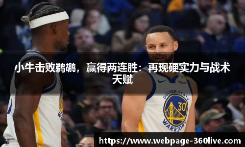 小牛击败鹈鹕，赢得两连胜：再现硬实力与战术天赋