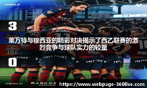 莱万特与穆西亚的精彩对决揭示了西乙联赛的激烈竞争与球队实力的较量
